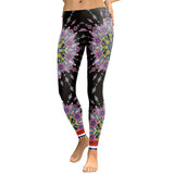 Autumn Women Leggings Fresh Lotus Digital Print Woman Leggins Aztec Round Ombre Fitness Workout Plus Size Legging