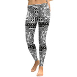 Autumn Women Leggings Fresh Lotus Digital Print Woman Leggins Aztec Round Ombre Fitness Workout Plus Size Legging