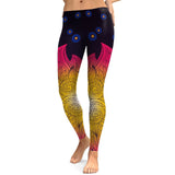 Autumn Women Leggings Fresh Lotus Digital Print Woman Leggins Aztec Round Ombre Fitness Workout Plus Size Legging