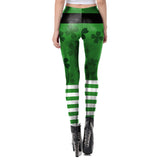 Paddy's Day Leggings Women Shamrock Printed Leggins Workout Fitness Pants Elastic Slim Legin St Patrick's Day Clothing