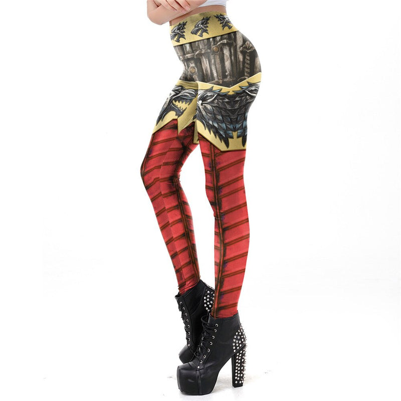 NADANBO Game of Thrones High waist women leggings 3D Print Dragon Fitness legging Workout Legins Pants For woman plus size