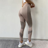 Seamless Women Leggings Casual High Waist Push Up Ankle Length Leggings Workout Jeggings Patchwork Fitness Leggings Gril