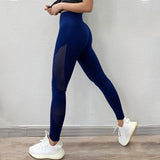 Solid Women Leggings Seamless High Waist Elastic Push Up Hollow Out Ankle Length Spandex Leggin Casual Feminino Leggings