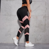 Women Leggings Fashion Mesh Patchwork Hollow Out High Wasit Push Up Legins Ankle Length Leggins Fitness Leggings Feminina