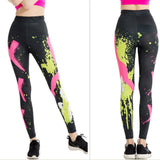 Fitness Leggings Women Printed High Waist Ankle Length Jeggings Casual High Elastic Plus Size Workout Leggings Female