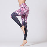 Fashion Women Leggings Fitness Print High Wasit Polyester Quick Drying Breathable Long And Short Style Workout Leggings