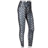 Fashion Women Leggings Cross Strap Printed With Bow High Waist Elastic Push Up Breathable Ankle Length Polyester Leggings