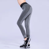 NOROMV Workout Women Leggings High Waist Elastic Push Up Patchwork Ankle Length Cotton Leggins Casual Black Femme Leggings