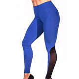 Workout Women Leggings Black High Waist Elastic Push Up Mesh Patchwork Ankle Length Spandex Legging Slim Fitness Legging