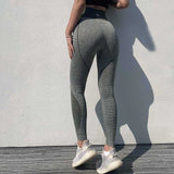 Women Fitness Leggings Sexy High Waist Push Up Patchwork Spandex Jeggings Ankle Length Casual Femme Seamless Leggings