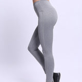 Casual Solid Women Leggings Fitness High Waist Elastic Push Up Ankle Length Polyester Leggin Workout Femme Leggings