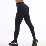 Fashion Solid Women Leggings Higt Waist Elasticity Push Up Ankle Length Polyester Fitness Leggings Female 5 Colour