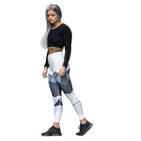 Casual Women Leggings Fitness High Waist Elastic Push Up Print Ankle Length Spandex Leggin Workout Femme Leggings