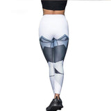 Casual Women Leggings Fitness High Waist Elastic Push Up Print Ankle Length Spandex Leggin Workout Femme Leggings