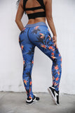 Casual Women Leggings Fashion Print High Waist Elastic Push Up Ankle Length Polyester Legging Fitness Femme Leggings