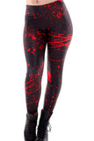 New Black Splatter  Print Women Legging Skinny Long Woman leggins women pant