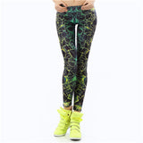 New Black Splatter  Print Women Legging Skinny Long Woman leggins women pant