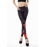 New Black Splatter  Print Women Legging Skinny Long Woman leggins women pant