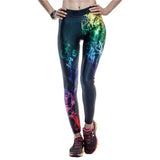 Autumn Legging Black Blue and Purple Objects legins Printed leggins Women leggings Sexy  Women Pants