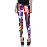 Autumn Legging Black Blue and Purple Objects legins Printed leggins Women leggings Sexy  Women Pants