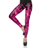 New Black Splatter  Print Women Legging Skinny Long Woman leggins women pant