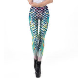 Galaxy Mermaid Leggings Women Workout Fitness Legging Plus Size Colorful Shiny Fish Scales Printed Leggins